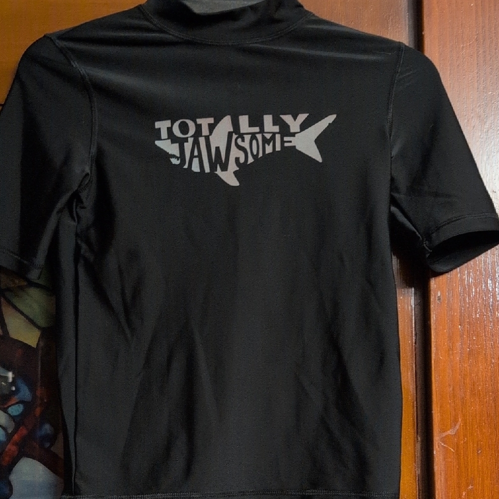 Cherokee Black Kids Swim Shirt